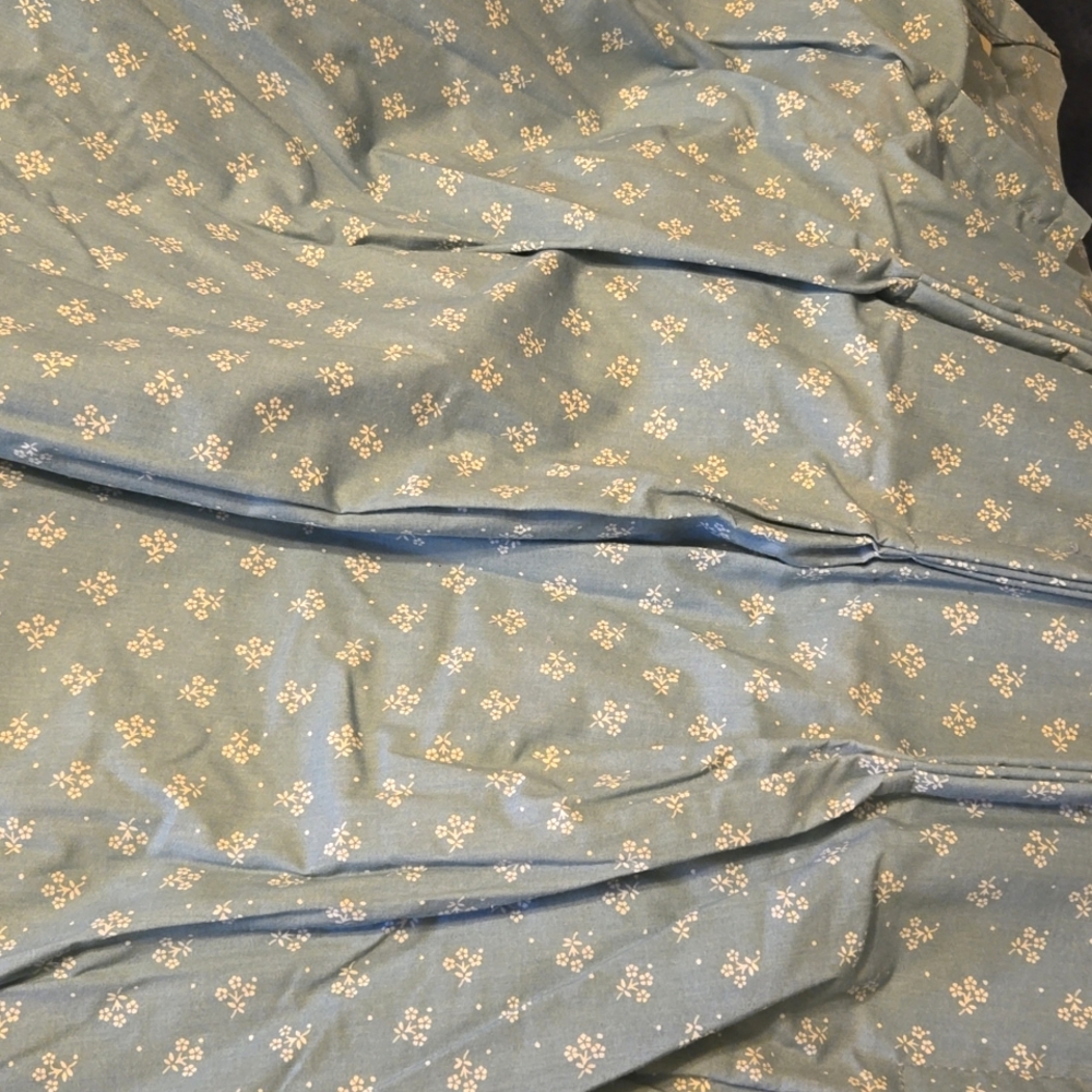 Laura Ashley curtains with valance and tie backs